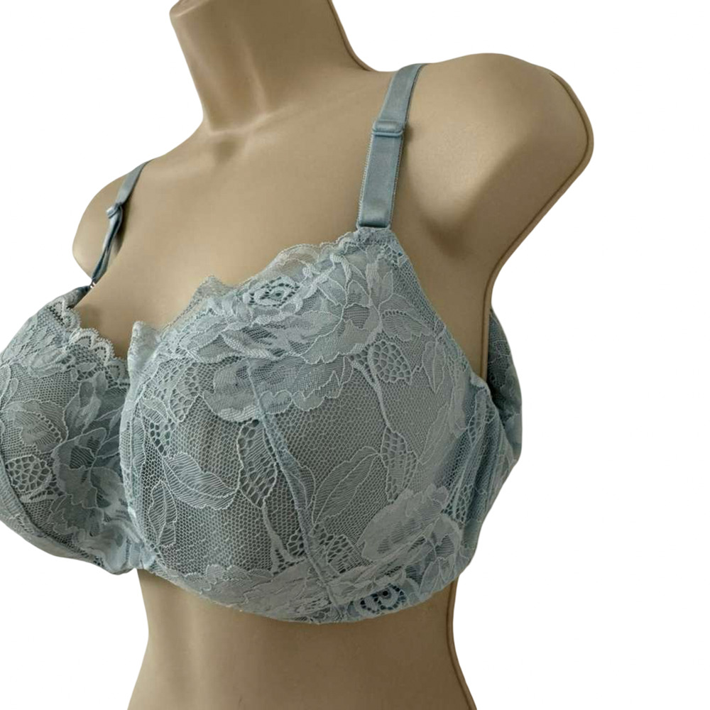 Torrid Lace Blue Underwire Back Close Adjustable Lightly Lined Bra 38 DDD - Picture 8 of 11